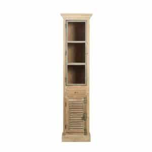 Badezimmer Hochschrank aus Kiefer Antik Finish