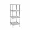 Badezimmerregal in Beton Grau Chrom