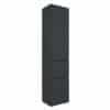 Bad Hochschrank in Dunkel Grau 40 cm breit