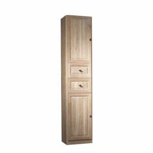 Badezimmer Hochschrank aus Eiche White Wash 200 cm hoch