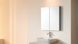 wie hoch spiegelschrank über waschbecken