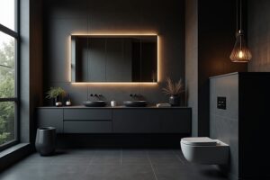 5 Badezimmer Deko Schwarz Ideen